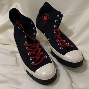 Converse Chuck Taylor All Star 70 Trek Tech High Black Enamel Red Size 10